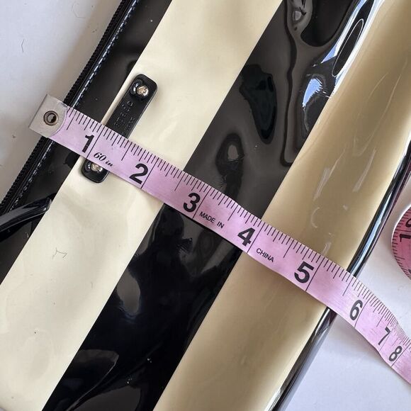 Kate Spade Purse Penn Valley Crossbody Bag Black & Cream Stripe - Picture 14 of 16